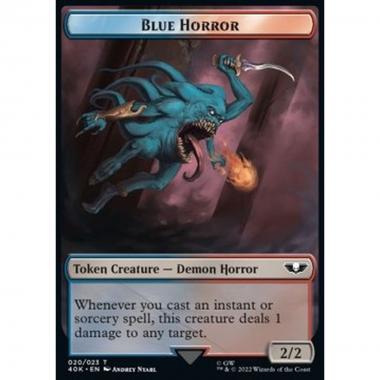 Blue Horror Token (UR 2/2) // Spawn Token (R 3/3) - Blue Horror Token (UR 2/2) // Spawn Token (R 3/3) - [40K] [NM]