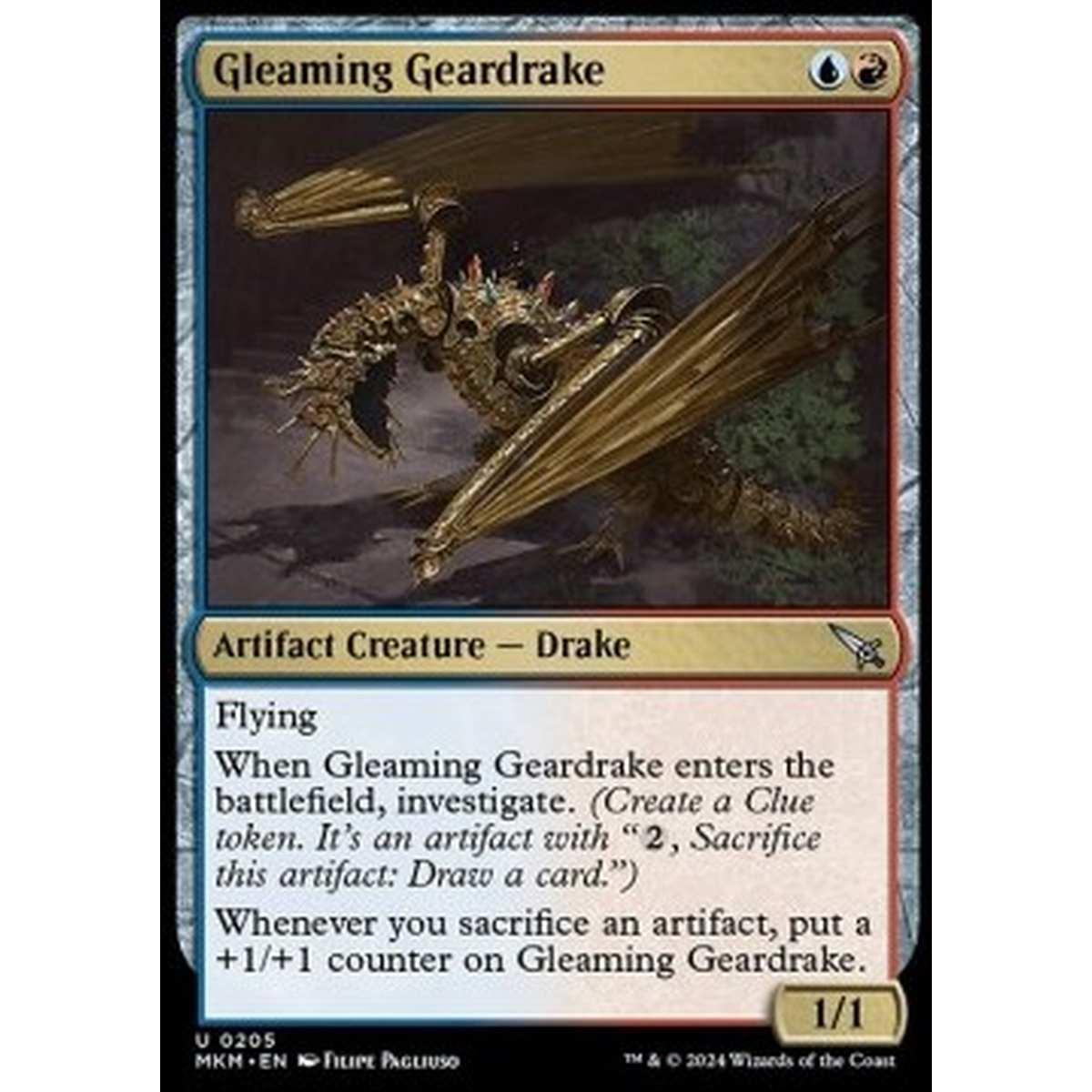 Gleaming Geardrake - Gleaming Geardrake - [MKM] [NM]