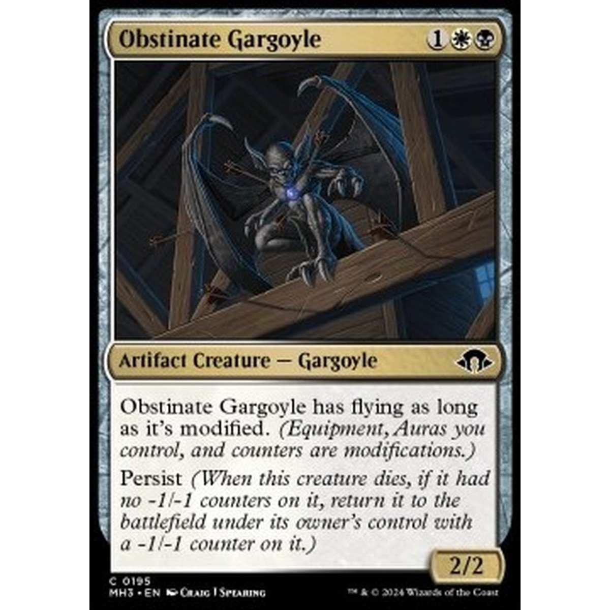 Obstinate Gargoyle - Obstinate Gargoyle - [MH3] [NM]