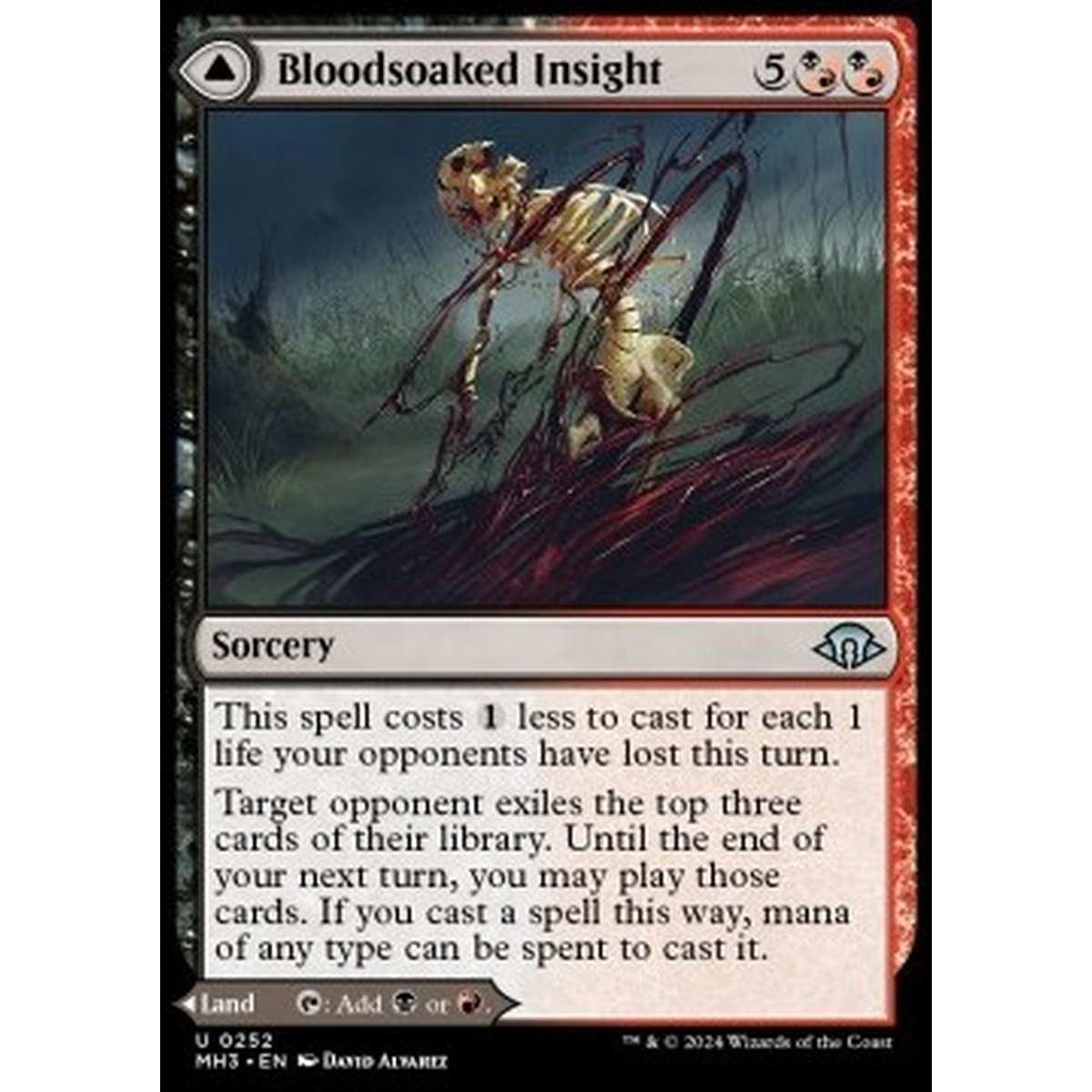 Bloodsoaked Insight // Sanguine Morass - Bloodsoaked Insight // Sanguine Morass - [MH3] [NM]