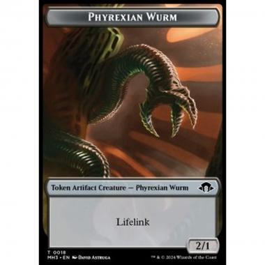Phyrexian Wurm Token (Artifact 2/1 Lifelink) - Phyrexian Wurm Token (Artifact 2/1 Lifelink) - [TMH3] [NM]