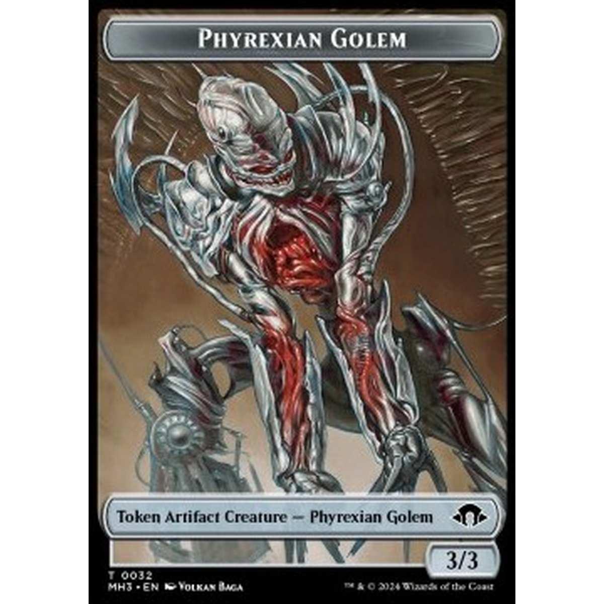 Phyrexian Golem Token (Artifact 3/3) - Phyrexian Golem Token (Artifact 3/3) - [TMH3] [NM]