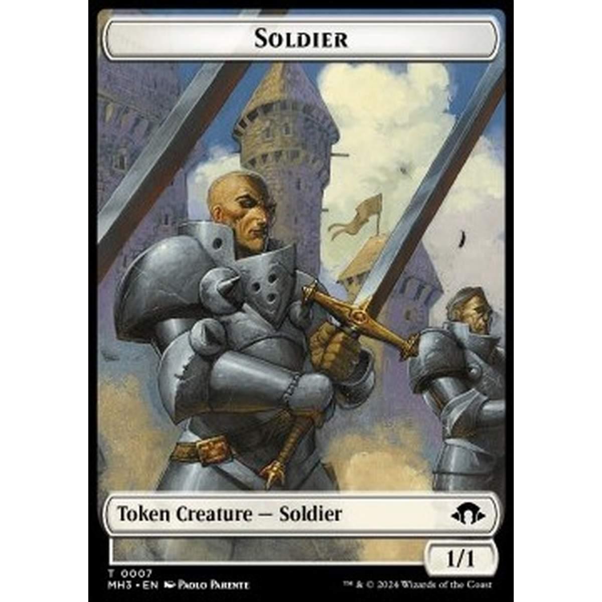 Soldier Token (W 1/1) // Energy Reserve - Soldier Token (W 1/1) // Energy Reserve - [TMH3] [NM]