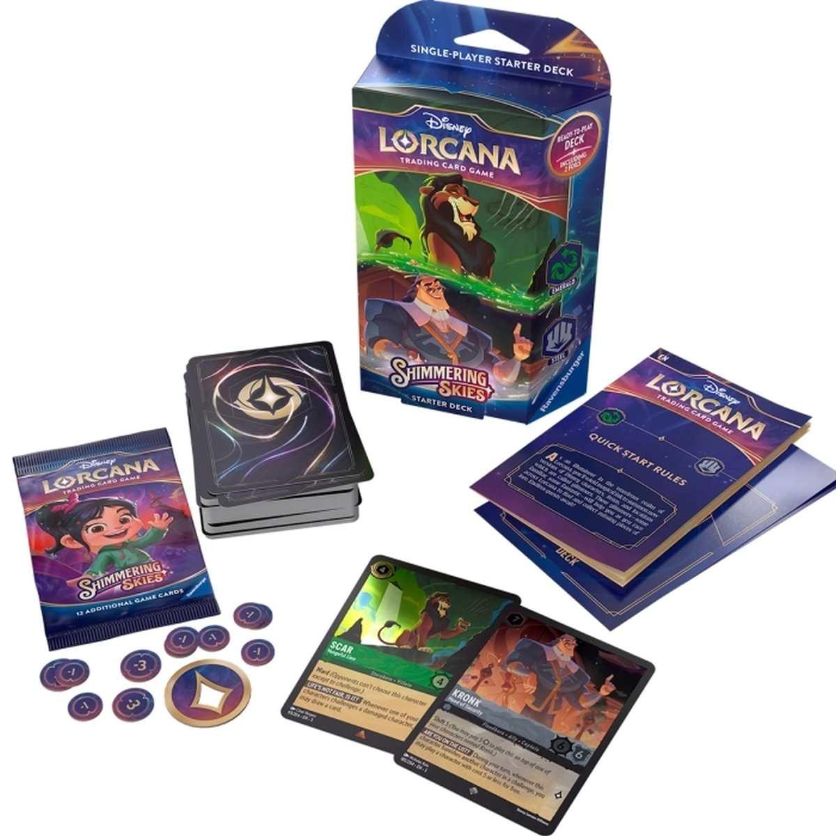 Cieli Scintillanti - Shimmering Skies - Starter Deck Lorcana - Smeraldo Acciaio ENG