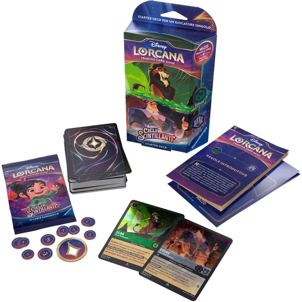 Cieli Scintillanti - Shimmering Skies - Starter Deck Lorcana - Smeraldo Acciaio ITA