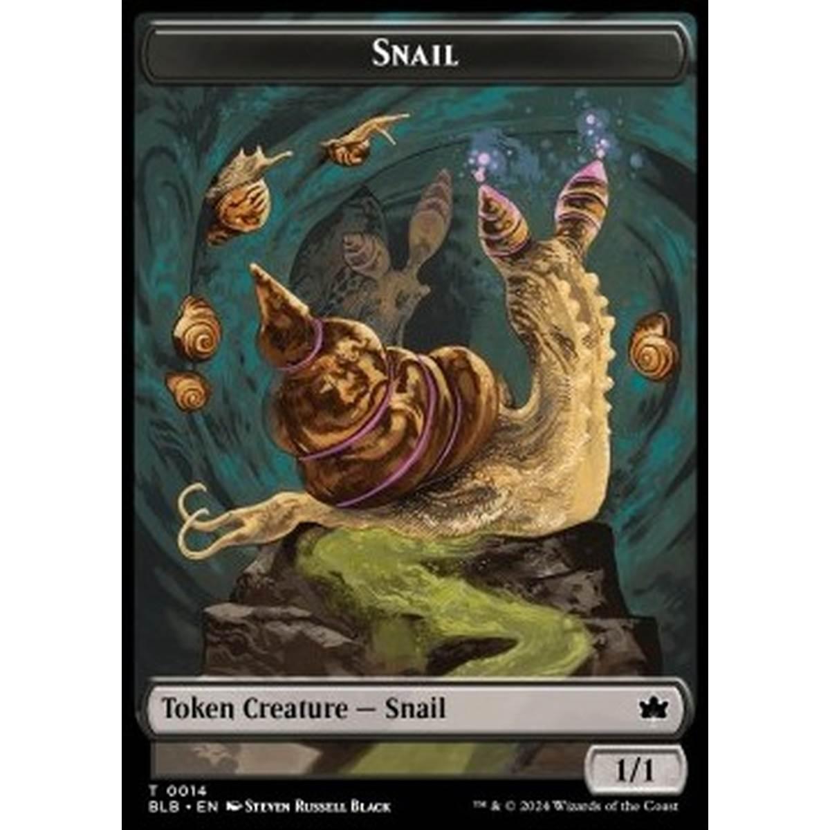 Snail Token (Black 1/1) - Snail Token (Black 1/1) - [TBLB] [NM]