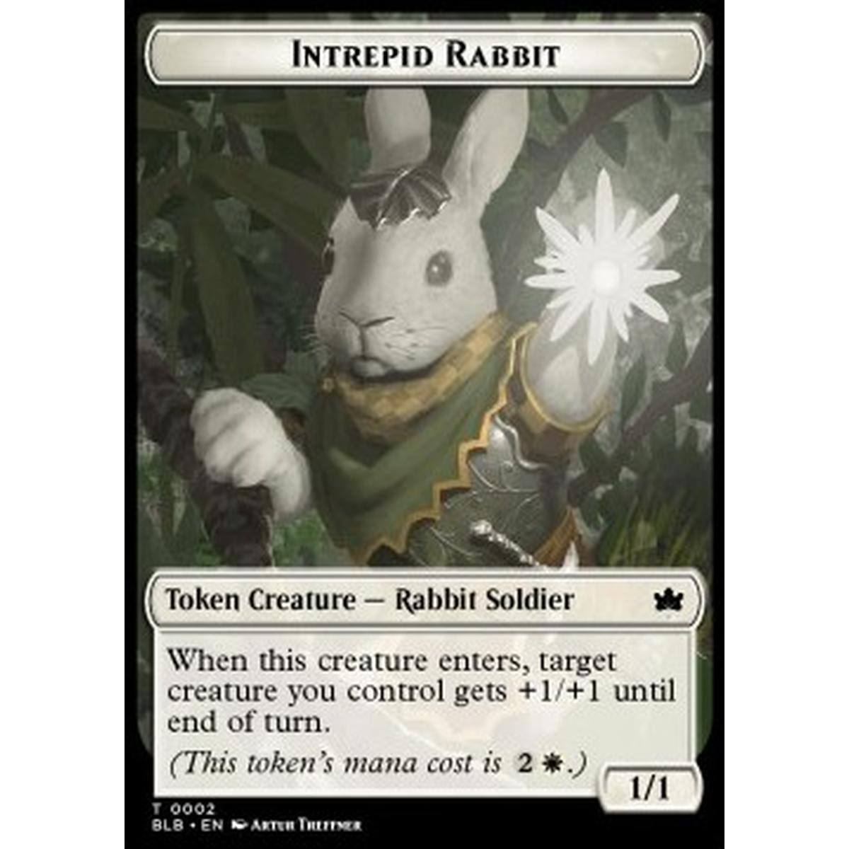 Intrepid Rabbit Token (White 1/1) - Intrepid Rabbit Token (White 1/1) - [TBLB] [NM]
