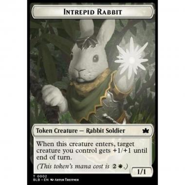Intrepid Rabbit Token (White 1/1) - Intrepid Rabbit Token (White 1/1) - [TBLB] [NM]