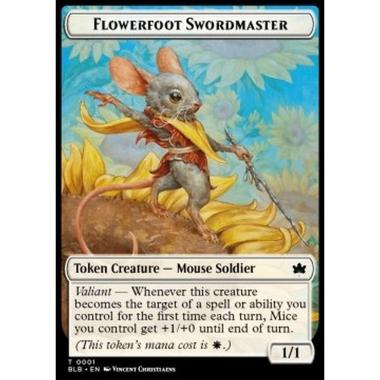 Flowerfoot Swordmaster Token (White 1/1) - Flowerfoot Swordmaster Token (White 1/1) - [TBLB] [NM]