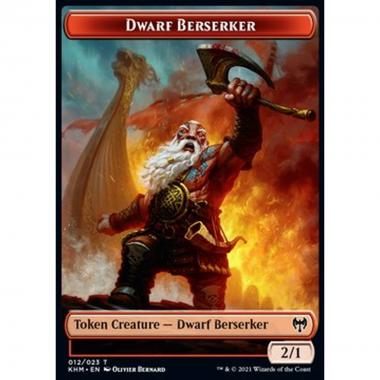 Dwarf Berserker Token (Red 2/1) - Dwarf Berserker Token (Red 2/1) - [XKHM] [NM]