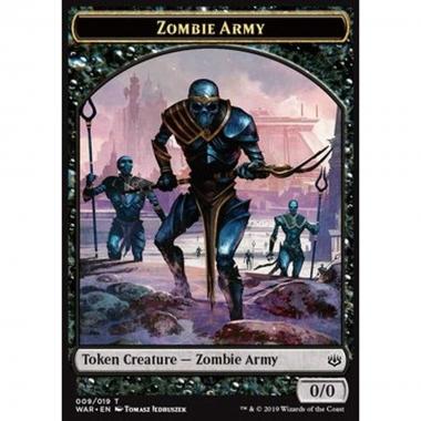 Zombie Army Token (Black 0/0) (V.2) - Zombie Army Token (Black 0/0) (V.2) - [WAR] [NM]