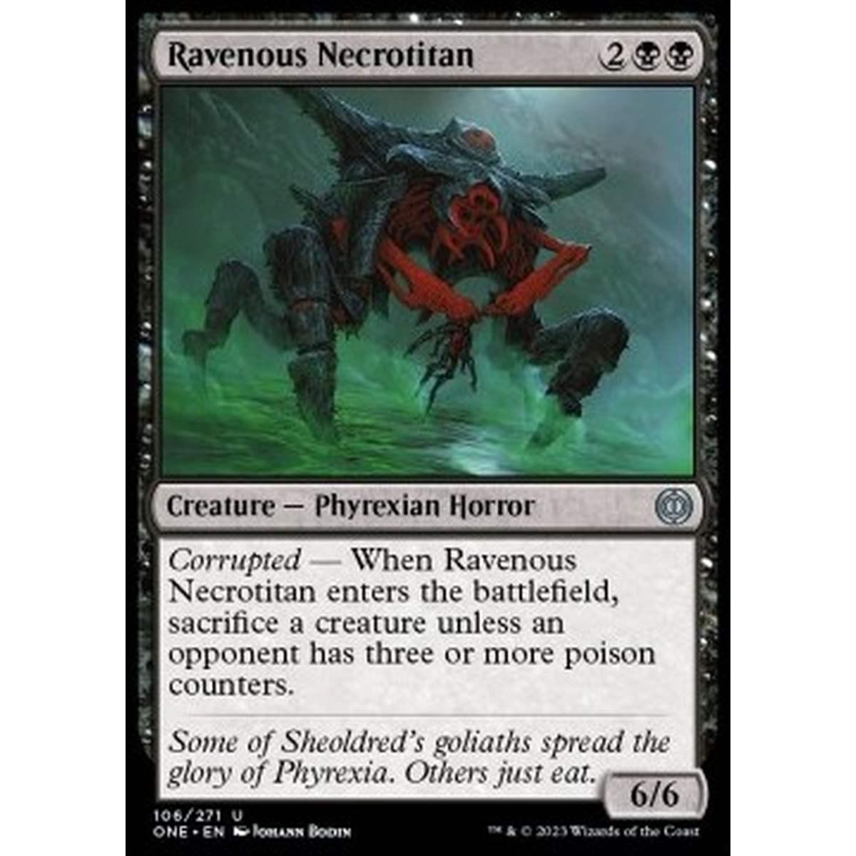 Ravenous Necrotitan - Ravenous Necrotitan - [ONE] [NM] [Foil]