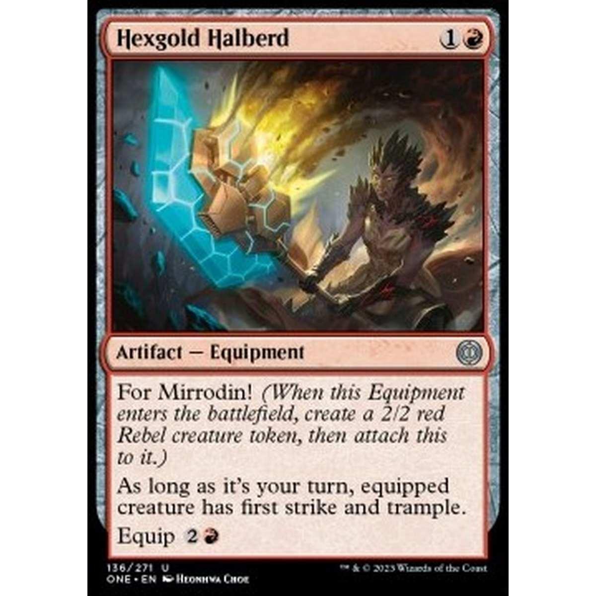 Hexgold Halberd - Hexgold Halberd - [ONE] [NM] [Foil]