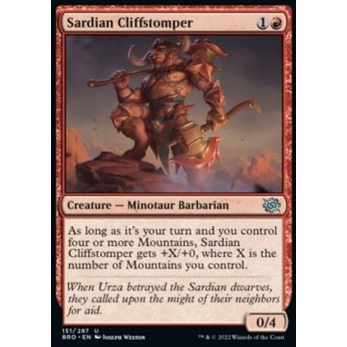 Sardian Cliffstomper - Calcarupi di Sardia - [BRO] [NM] [Foil]