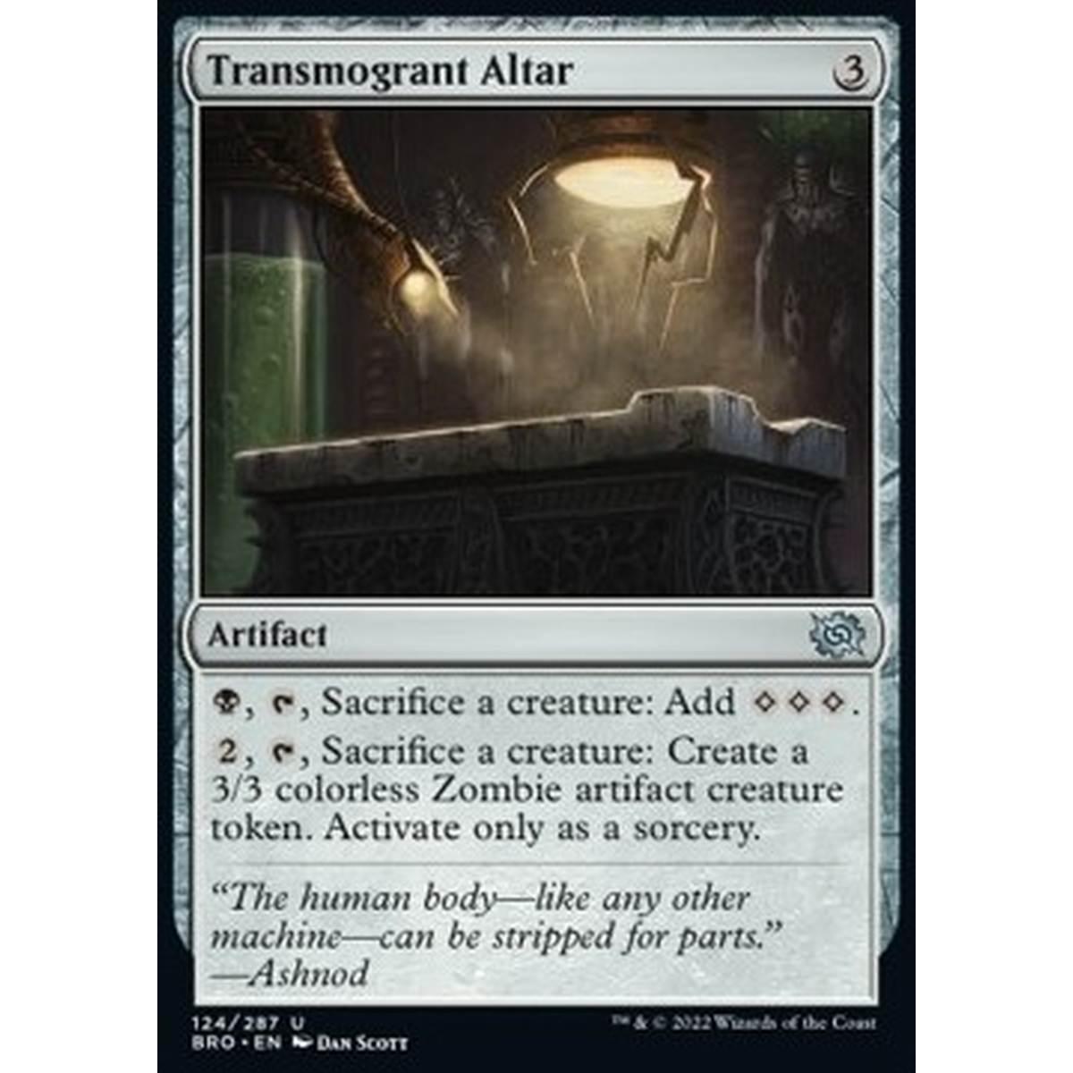 Transmogrant Altar - Altare del Trasmutatore - [BRO] [NM] [Foil]