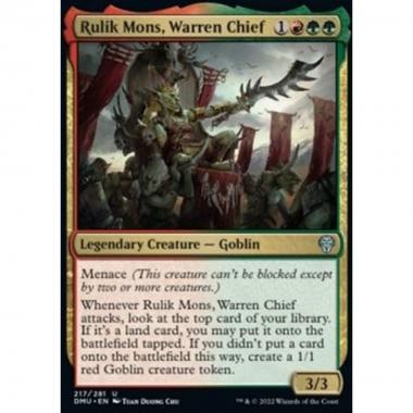 Rulik Mons, Warren Chief - Rulik Mons, Warren Chief - [DMU] [NM] [Foil]