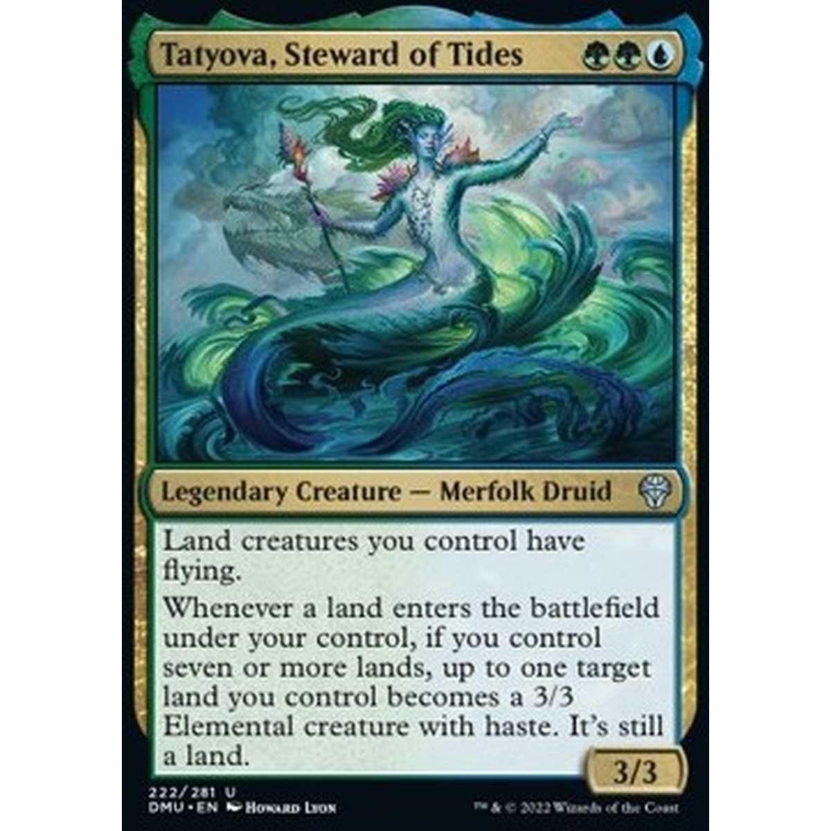 Tatyova, Steward of Tides - Tatyova, Steward of Tides - [DMU] [NM] [Foil]