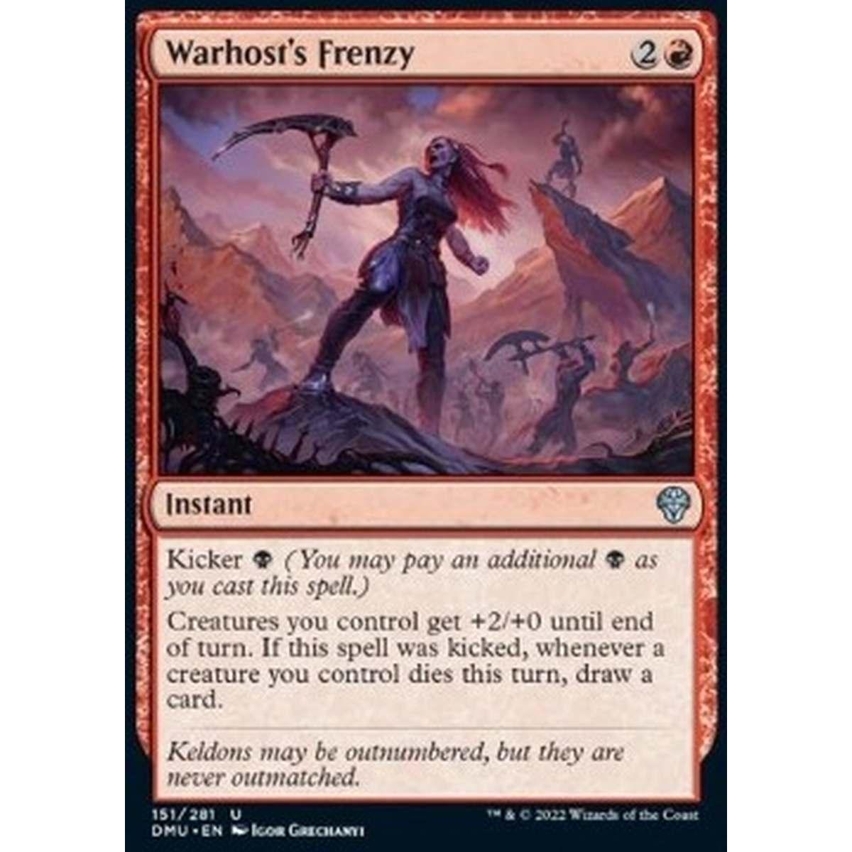 Warhost's Frenzy - Warhost's Frenzy - [DMU] [NM] [Foil]