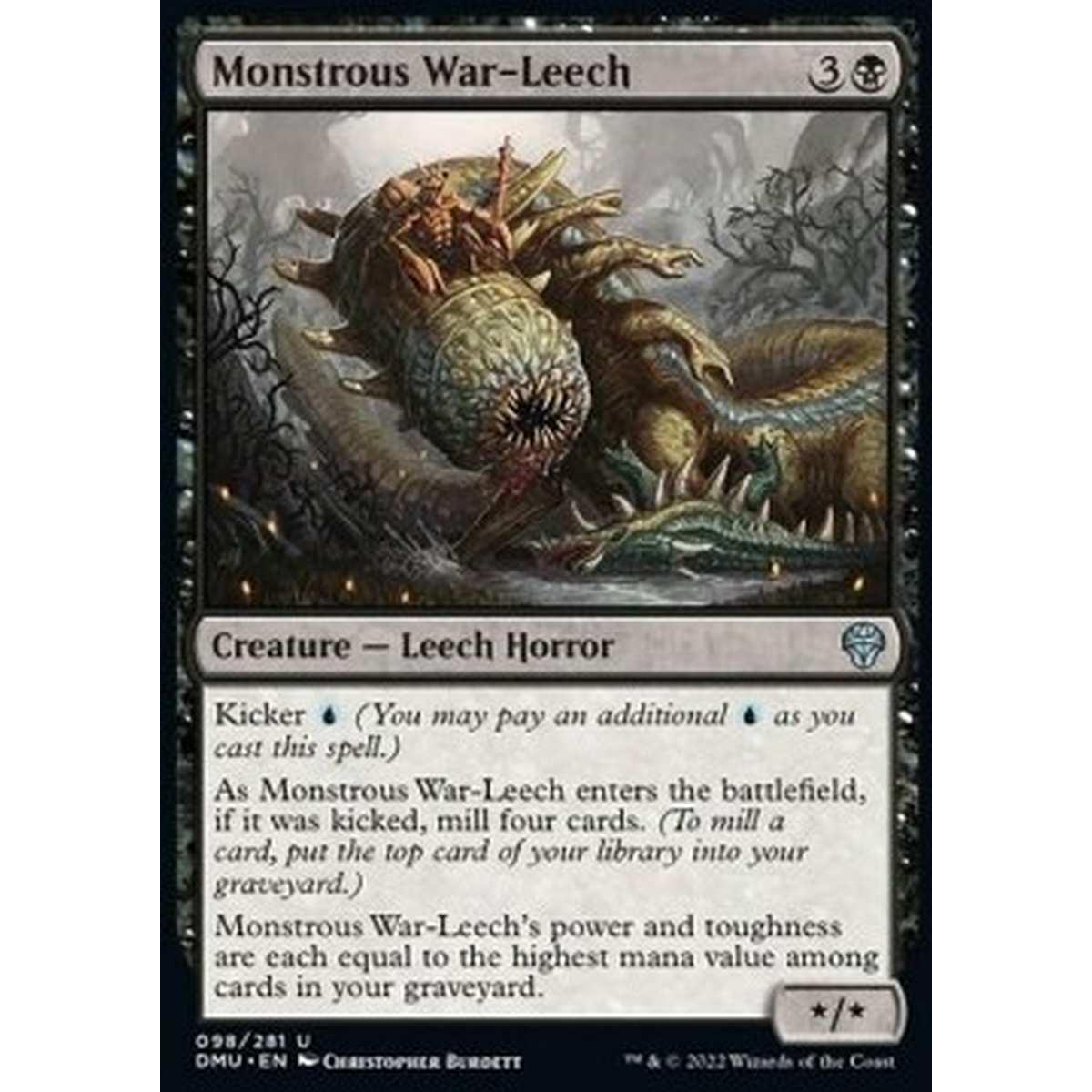 Monstrous War-Leech - Monstrous War-Leech - [DMU] [NM] [Foil]