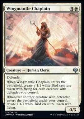 Wingmantle Chaplain - Cappellano Manto d'Ali - [DMU] [NM] [Foil]
