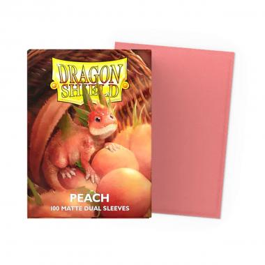 100 Buste Matte Dual Sleeves - Peach