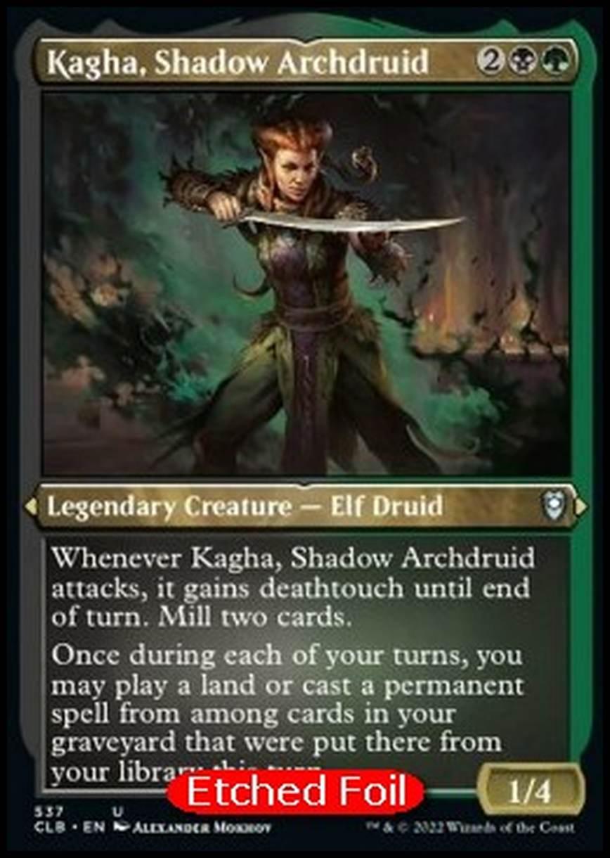 Kagha, Shadow Archdruid (V.1) - Kagha, Shadow Archdruid (V.1) - [XCLB] [NM] [Foil]