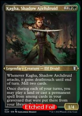 Kagha, Shadow Archdruid (V.1) - Kagha, Shadow Archdruid (V.1) - [XCLB] [NM] [Foil]