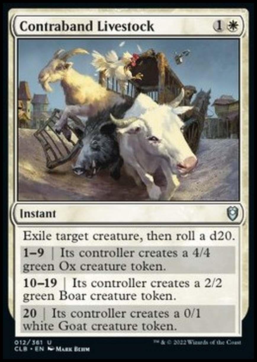 Contraband Livestock - Contraband Livestock - [CLB] [NM] [Foil]