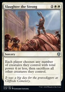 Slaughter the Strong - Slaughter the Strong - [CLB] [NM] [Foil]