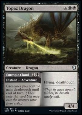 Topaz Dragon // Entropic Cloud - Topaz Dragon // Entropic Cloud - [CLB] [NM] [Foil]
