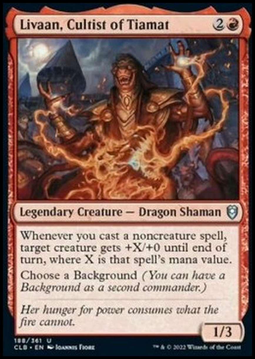 Livaan, Cultist of Tiamat - Livaan, Cultist of Tiamat - [CLB] [NM] [Foil]