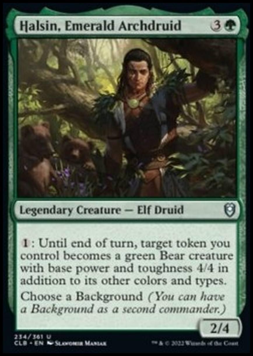 Halsin, Emerald Archdruid - Halsin, Emerald Archdruid - [CLB] [NM] [Foil]