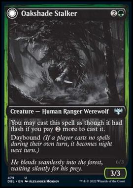 Oakshade Stalker // Moonlit Ambusher - Oakshade Stalker // Moonlit Ambusher - [DBL] [NM]