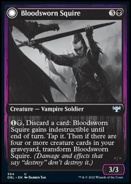Bloodsworn Squire // Bloodsworn Knight - Bloodsworn Squire // Bloodsworn Knight - [DBL] [NM]