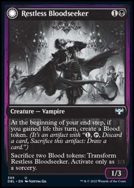 Restless Bloodseeker // Bloodsoaked Reveler - Restless Bloodseeker // Bloodsoaked Reveler - [DBL] [NM]
