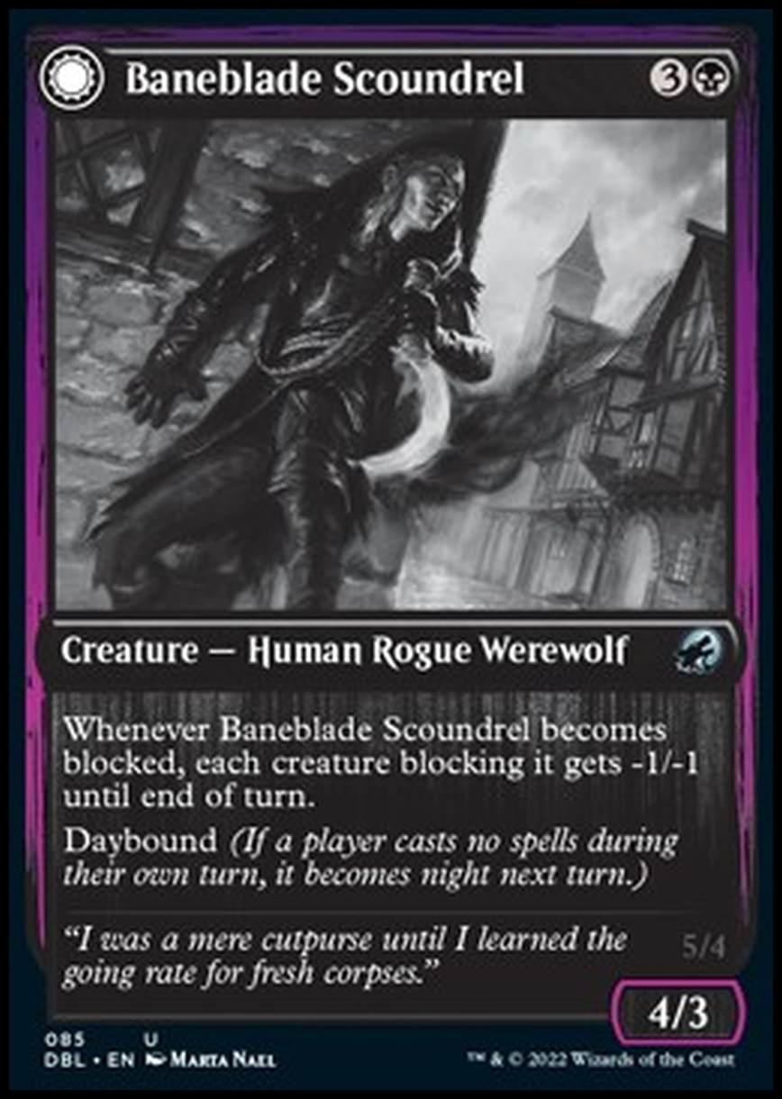 Baneblade Scoundrel // Baneclaw Marauder - Baneblade Scoundrel // Baneclaw Marauder - [DBL] [NM]