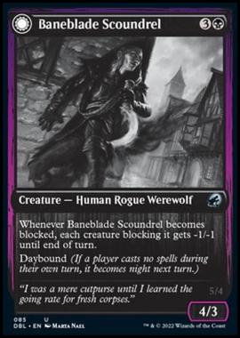 Baneblade Scoundrel // Baneclaw Marauder - Baneblade Scoundrel // Baneclaw Marauder - [DBL] [NM]