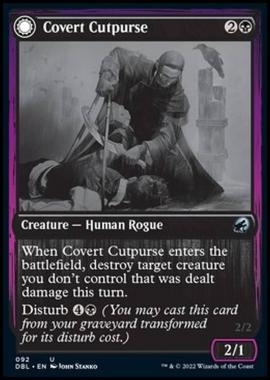 Covert Cutpurse // Covetous Geist - Covert Cutpurse // Covetous Geist - [DBL] [NM]