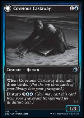 Covetous Castaway // Ghostly Castigator - Covetous Castaway // Ghostly Castigator - [DBL] [NM]