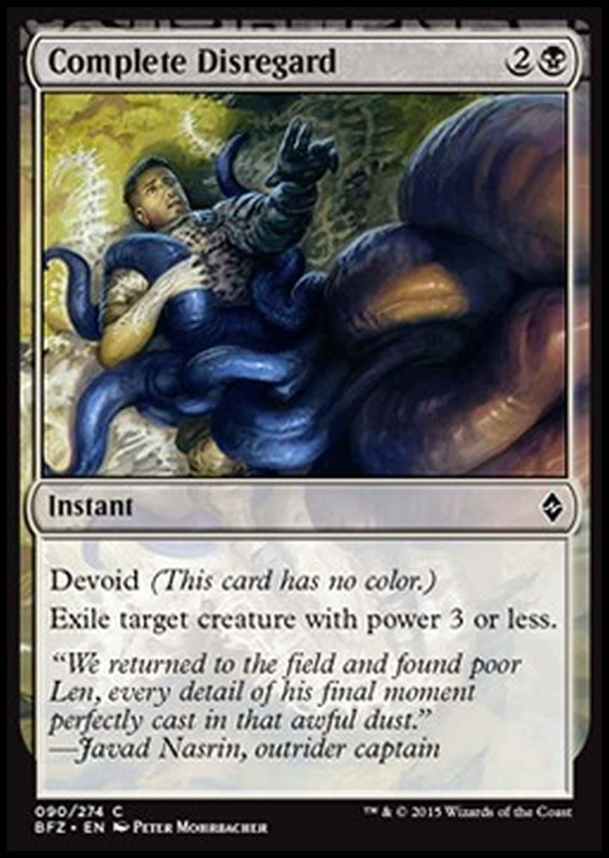 Complete Disregard - Completo Disinteresse - [BFZ] [NM] [Foil]