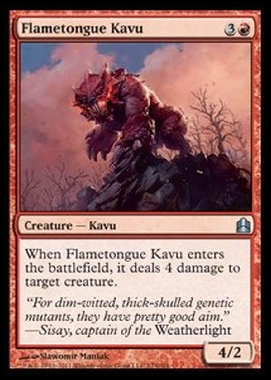 Flametongue Kavu - Kavu Lingua Fiammeggiante - [CMD] [EX]