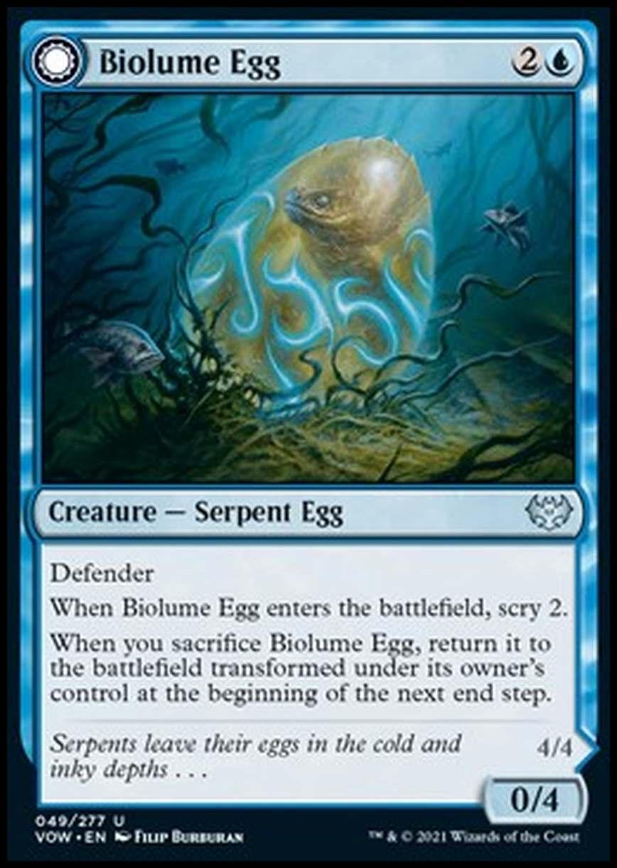 Biolume Egg // Biolume Serpent - Uovo Bioluminescente // Serpe Bioluminescente - [VOW] [NM] [Foil]