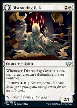 Distracting Geist // Clever Distraction - Geist Divagante // Divagazione Scaltra - [VOW] [NM] [Foil]