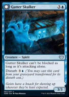 Gutter Skulker // Gutter Shortcut - Furtivo della Cloaca // Scorciatoia nella Cloaca - [VOW] [NM] [Foil]