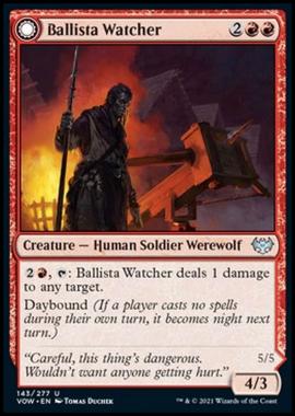 Ballista Watcher // Ballista Wielder - Guardiano della Balista // Manovratore della Balista - [VOW] [NM] [Foil]
