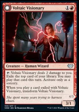Voltaic Visionary // Volt-Charged Berserker - Visionaria Voltaica // Berserker Elettrocaricata - [VOW] [NM] [Foil]