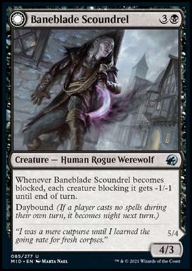 Baneblade Scoundrel // Baneclaw Marauder - Canaglia di Lamasventura // Predone di Artigliosventura - [MID] [NM] [Foil]