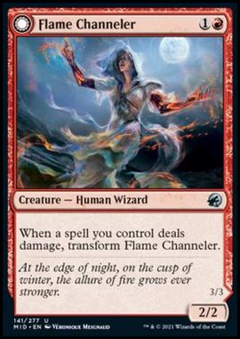 Flame Channeler // Embodiment of Flame - Incanalatrice della Fiamma // Incarnazione della Fiamma - [MID] [NM] [Foil]