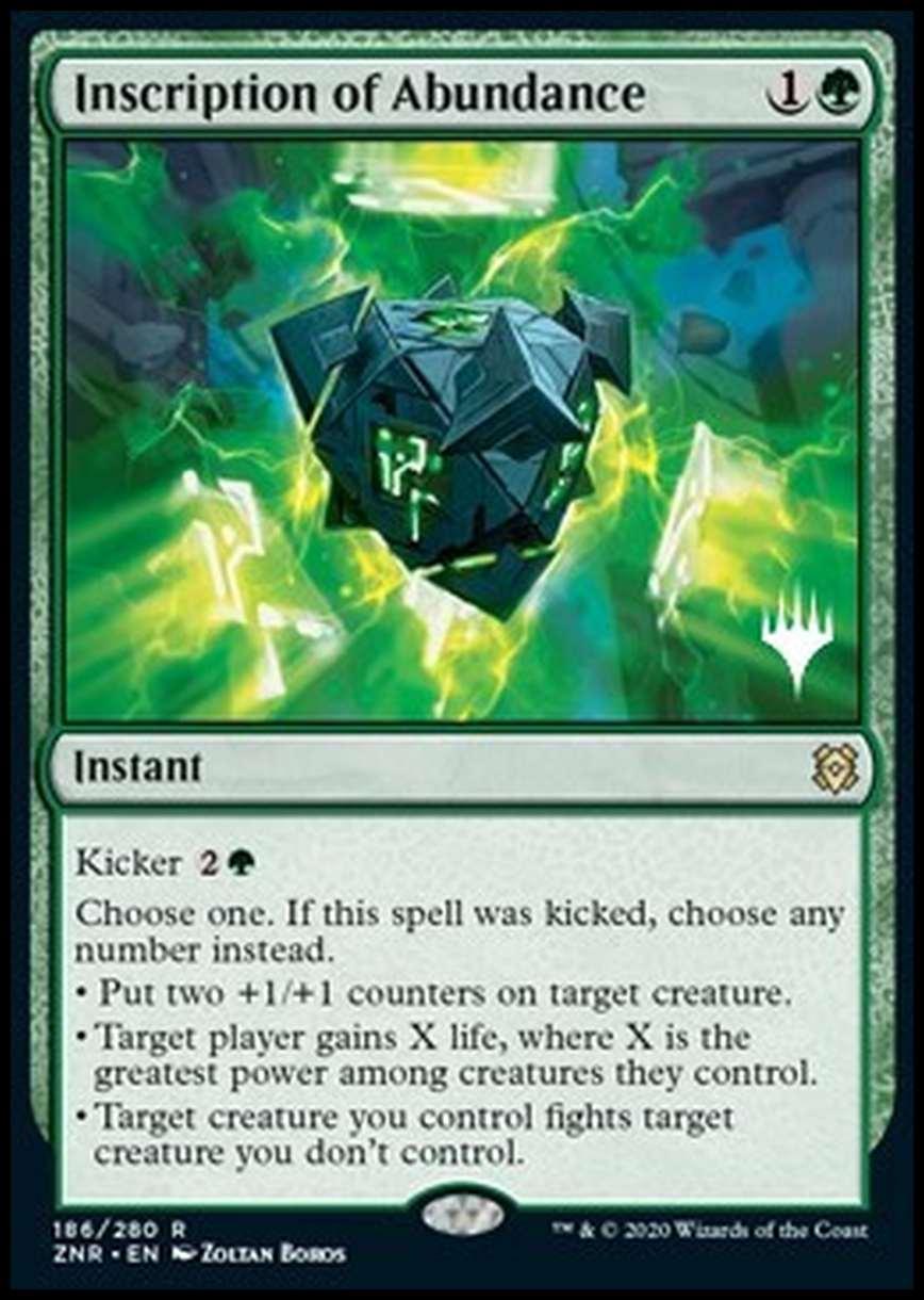 Inscription of Abundance (V.1) - Iscrizione dell'Abbondanza (V.1) - [PZNR] [NM]