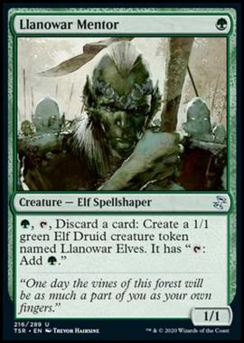 Llanowar Mentor - Llanowar Mentor - [TSR] [NM] [Foil]